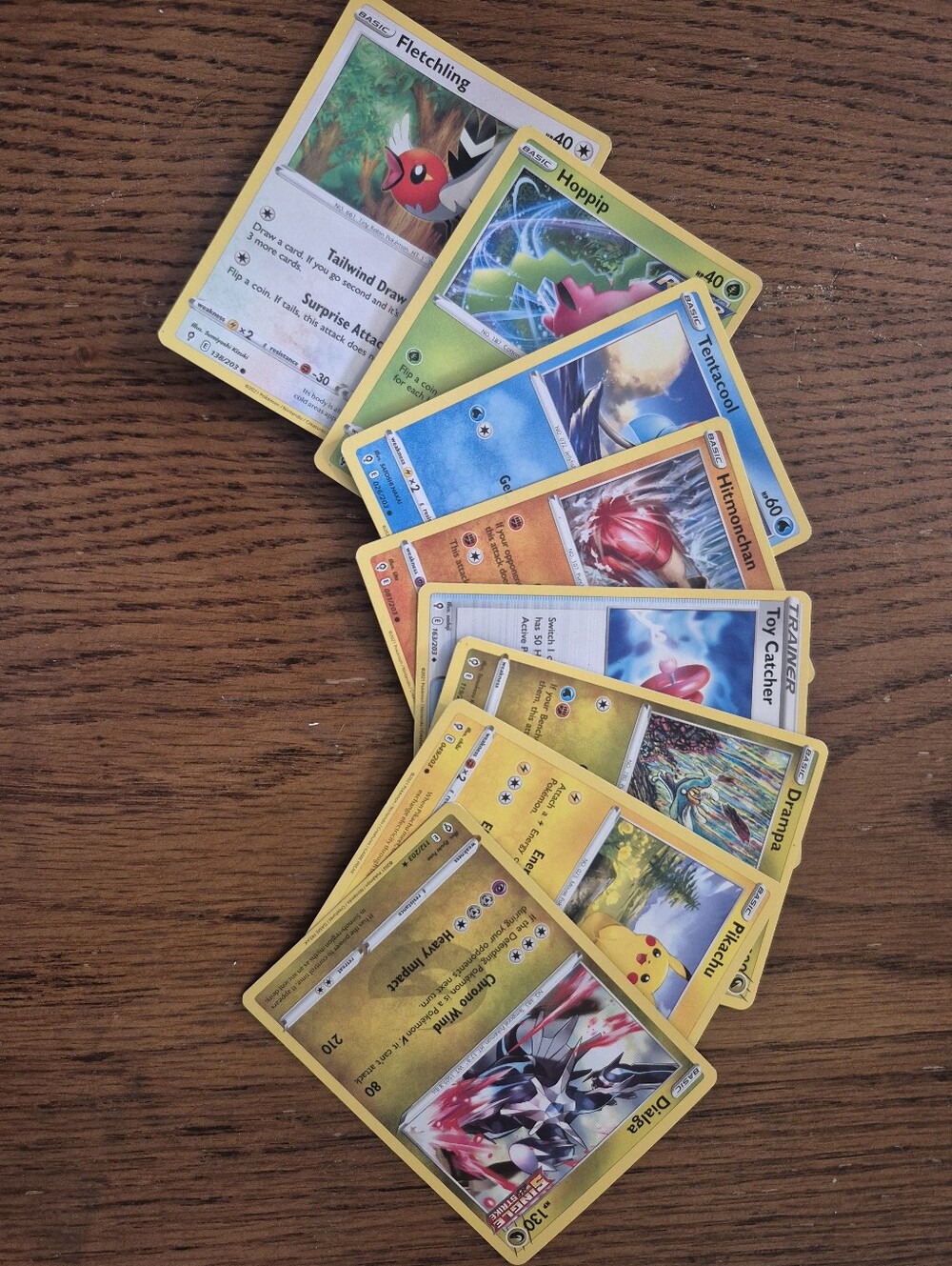 Pokemon Trading Card Game Assorted Edged Pocket Cards Pikachu